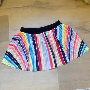 Lucky in Love Novelty Spectrum Pleated Tennis Pickleball Golf Skort - Size S